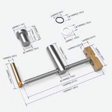 Woodworking Bench Dog Clamp Strong Metal Fast Fixed Portable Woodworking Desktop Clip Professional Carpenter Tools For Sheet Metal Clamping Metal Woodworking Bench Clip For WorkWoodworking Benches - 911 - Ver 7