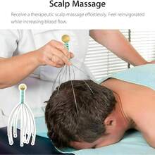 12-Finger Head Massager, Head Scratch Scalp Massager, Scalp Massager For Relaxation And Body Stress Relief - Multicolor - View 8