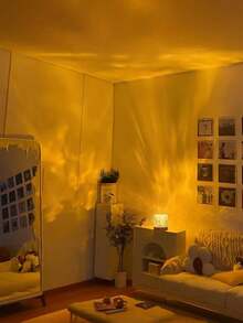 Luz de proyección de olas oceánicas, luz de cubo LED de 16 colores con control remoto, efecto de ondulación de agua 3D, iluminación ambiente romántica, adecuada para habitaciones de niños, meditación, relajación, baños y luces nocturnas. Esta luz de proyección de olas oceánicas cambiante de 16 colores es regulable y resistente al agua, viene con un control remoto y presenta efectos de iluminación de llama giratoria y ondulación del agua, adecuada para decoración de cuartos de ducha, baños y dormitorios. (Enchufar) - Multicolor - Ver 4