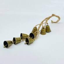 8pcs Assorted Copper Bell Wind Chimes, Home Decor, Can Be Hung As Doorbell, Wedding & Holiday Decoration - Bronze - View 14