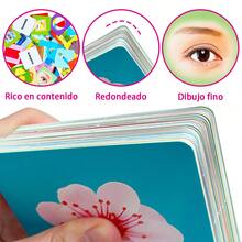 A Box Of 54 Spanish Vocabulary Flashcards-Paper Cards With Rounded Corners-A Great Gift For Early Childhood Education. Back To School - Multicolor - View 5