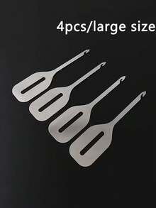 4 PCS Stainless Steel Quick Needle Threader Embroidery Sewing Accessories Hand Knitting Cross Needle Threading Tools DIY Crafts