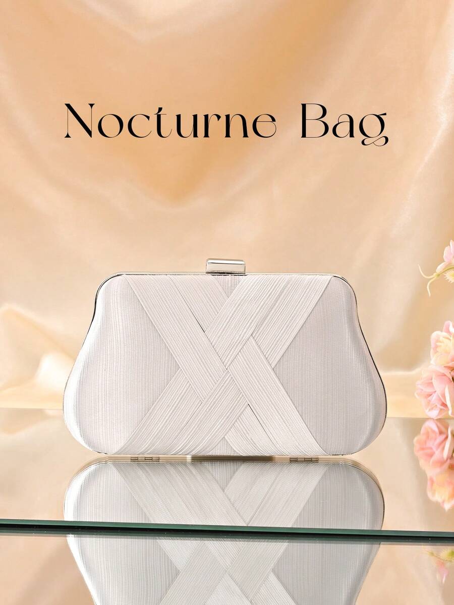 NOCTURNE 商务时尚装饰水桶包,迷你抽绳设计,透明包身,仿珍珠装饰,晚宴包,晚宴包 - 魅力十足,优雅精致,低调奢华,水钻点缀,是派对女孩的理想之选。适合女士、新娘、晚宴/宴会、圣诞派对等场合,与伴娘礼服完美搭配,是新娘、新娘送礼会、派对等场合的优雅之选,也是搭配派对、婚礼舞会礼服/宴会礼服、节日派对礼服、晚礼服和亮片礼服的完美选择。 - 銀色 - 查看 1