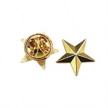 1pc Fashion Men's Shirt Five-Pointed Star Lapel Pin - Yellow Gold - View 5