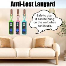 AWYYSilicone Protective Case For Roku Remote Pack Of 3 Universal Battery Cover Skin Sleeve Compatible With Roku Smart TV Steaming Stick Remote Controls Blue+Pink+Green - Nhiều màu - Xem 6