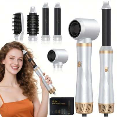 UKLISS 5-In-1 Hair Curler - Featuring Smart Sensor Technology To Create Smooth, Voluminous, And Healthy Hair