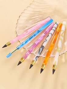 1pc Smoke Color Mechanical Pencil, Everlasting Pencil With Blacktech No-Sharpening No-Ink Design, Suitable For Writing, Note-Taking, Sketching, Available In Multiple Styles - Multicolor - View 9