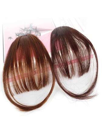 Women's 6-Inch Air Bangs Fringe Wig - Volume Synthetic Hair Piece With Straight Brown/Blonde Layers For Bangs - Easy Clip-In For Daily Use, Parties, For All Light Beige Tones