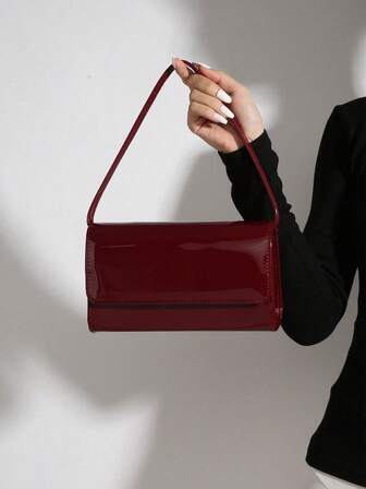 This Chic, Elegant, And Discreetly Luxurious Solid Color Patent Leather Clutch Is Lightweight And Portable, Suitable For Teenagers, Women, College Students, Young Professionals, And Office Workers. It Is An Ideal Choice For The Office, Campus, Work, Business, Commuting, Outdoor Activities, Travel, Picnics, Parties, Weddings, Galas, And Formal Dinners.