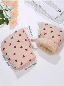 儿童滑板车自行车保暖加厚车把手套，儿童户外平衡车防冻骑行手套 - 彩色 - 查看 2