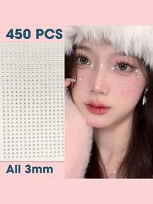 3d Rhinestone Stickers - Multi-Size Round And Teardrop Glitter Stickers For Face, Hair, Body - Diy Party Makeup, Music Festival And Clothing Accessories - Gorgeous Gift, Dress Up Stickers - Multicolor - View 7