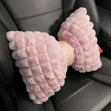 YITUMU Bantal Leher Sandaran Kepala Mobil Desain Pita Lembut dan Mewah, Bantalan Kursi Mobil Nyaman untuk Musim Dingin, Bantal Penopang Leher, Tersedia dalam Berbagai Warna - MultiWarna - View 16