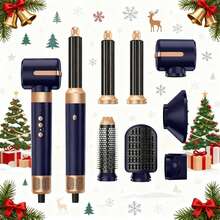 7 合 1 多功能吹风机刷套装，110,000 Rpm 高速负离子吹风机，带扩散器和集中器喷嘴