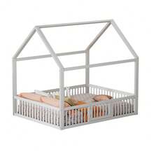 Kids Bed Frames, Headboards & Footboards - White + Pine-1 - View 5