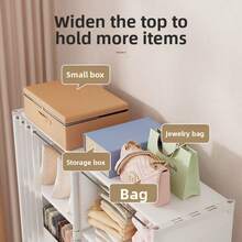 1pc Portable Closet, Multifunctional Cube Bookshelf Wardrobe, 31.5"X15.7" Organizer With Curtain, Freestanding Storage Rack For Bedroom, Living Room, Kitchen, Home Decor, Christmas Gift - B - View 11