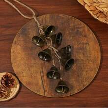 8pcs Assorted Copper Bell Wind Chimes, Home Decor, Can Be Hung As Doorbell, Wedding & Holiday Decoration - Bronze - View 7