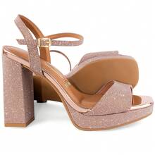 Vizzano Platform Sandal With Chunky Heel, Original, 6551-100 - Rosa - Visa 5