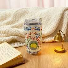 Vaso de café aislado de alta calidad, taza portátil de oficina, vaso de viaje al aire libre, botella aislada de acero inoxidable de doble pared al vacío, mantiene las bebidas calientes/frías, a prueba de fugas, regalo ideal para estudiantes, adultos en casa, escuela, oficina, fiesta, campamento, picnic, Navidad - Multicolor - Ver 15