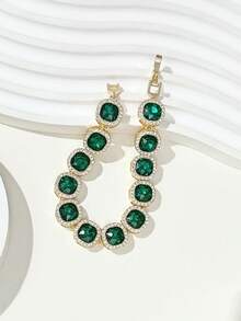 LADYCOCO 1 chiếc vòng tay khảm nhiều màu sang trọng, quà tặng trang sức cho phụ nữ - Nhiều màu D - Xem 6