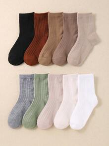 新款时尚百搭儿童短袜，儿童弹力百搭短袜，舒适贴合，适合多种场合，开学季必备 - 彩色 - 查看 7