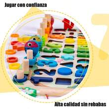 Juguetes Apilables, Juguetes Didacticos para Niños, Juguete De Bloques de ConstruccióN, Juguetes Didacticos para Reconocer Color, Letras, Contar y Clasificar, Material Didáctico Preescolar - Multicolor - Ver 2