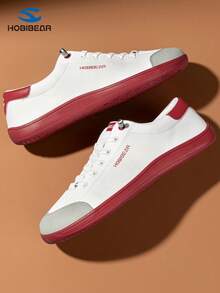 HOBIBEAR Wide-Toe-Box Barefoot Shoes For Men Women Minimalist Breathable Comfortable Trail Running Walking Shoes Mother's Day Gift (Suggestion :Buy One Size Larger) - White and Red - View 4