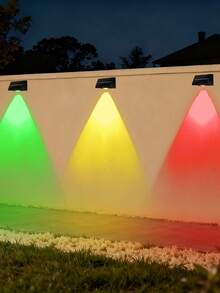 2/4/8pcs Outdoor Wall Lights, Solar Lights, Underwater Lights, Underwater Lights With RGB Color Changing Mode. They Can Be Used For Holiday Decoration, Creating A More Charming And Romantic Atmosphere. - Color Light - View 6