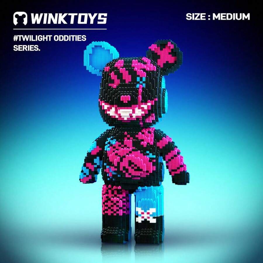 Bear Building Block,Winktoys Building Block, Bear Toys,Birthday,Festival,Building Sets,Educational Building Blocks,Decoration,Cool,Brick,Family Bonding,, - Jinx Bear - View 1