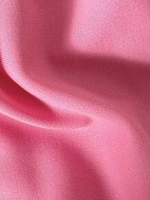 New Women's Solid Pink Backless Tie-Strap Halter Bikini Set Beach Outfit Pool Party Vacation Summer - Pink - View 6