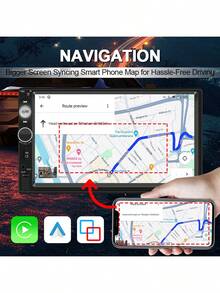 7英寸2DIN车载收音机MP5多媒体播放器触摸屏FM收音机ISO接口电源AUX输入蓝牙USB镜像链接车载收音机 - 7011-B+SXT+FK - 查看 4
