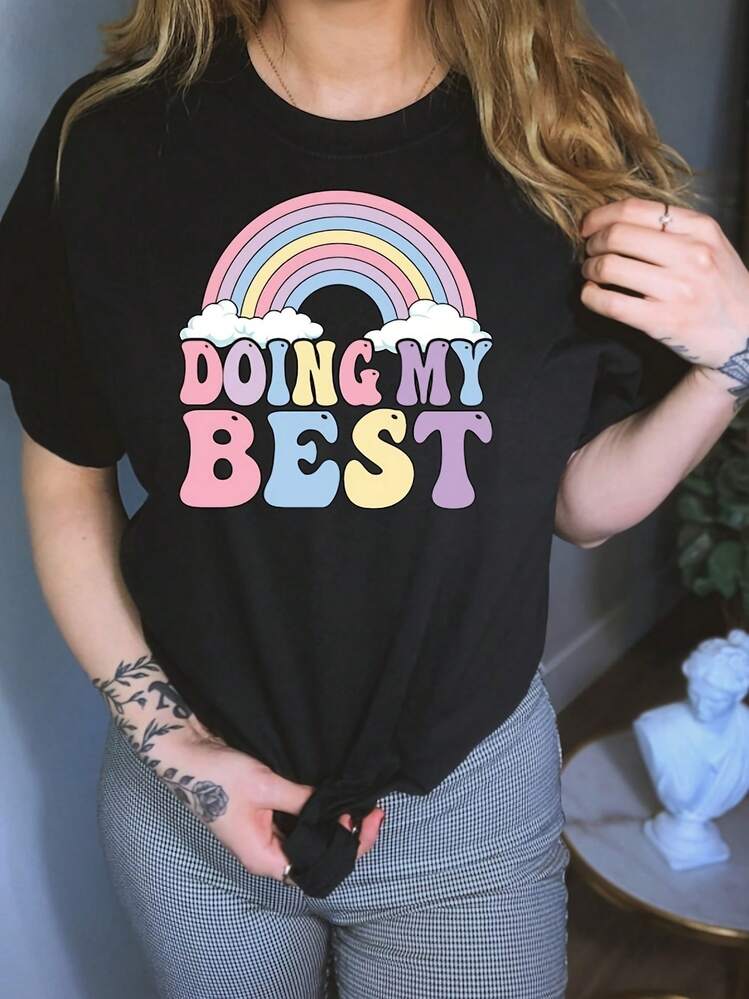 Women T-Shirts - 黑色4 - 查看 1