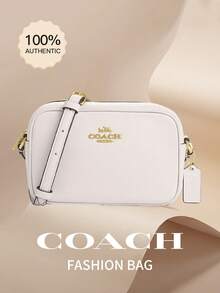 Coach Mini Jamie Camera Bag Small Crossbody Bags for Women Leather Handbag Purse Camera Bag with Small Purse,CQ874 - 白色 - 查看 2