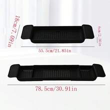 رف حمام قابل للتمدد، صينية حوض الاستحمام، منظم حوض الاستحمام البلاستيكي متعدد الوظائف، اكسسوارات حمام، موديل جديد 2026، ضروريات الحمام، مناسب للحمام، حوض الاستحمام، هدية للصديقة، الزوجة، الأم - متعدد الألوان - مشاهدة 5