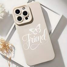 2026 nueva funda de teléfono esmerilada, funda de teléfono con estampado de mariposa para iPhone 17 14 Pro Max 13 12 11 Xs Xr X  Galaxy S23 S22 S21 S20 Note 20 10, funda de teléfono móvil, regalo de pareja para novio y novia, regalo de San Valentín o cumpleaños - Blanco antiguo - Ver 6
