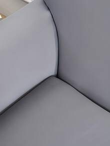 1pc Cream Milk Silk Fabric Vacuum Packed Non-Slip Elastic Decorative Sofa Slipcover Skirt Style, Suitable For 1/2/3/4 Seater Sofa, Universal Living Room Sofa Product, Vacuum Packed Dust Cover, Soft & Skin-Friendly, Non-Shedding, All Season