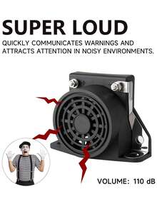 Reverse Alarm, DC 12V-24V Alarm Buzzer, Professional Reverse Ringtone, Suitable For Reversing Reminders Of Cars, Trucks, And Heavy Vehicles
