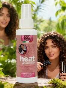 COSMI MILANO Made In Italy 125ml Perfect Straight Hair Spray With Hydrolyzed Keratin Super Smooth Hair / Heat Protectant Spray For Straight Hair Protects From Heat For Straight Hair / Heat Protectant Spray For Curly Hair Protects From Heat For Curly Hair Excellent For Travel In Spring And Summer, Easy To Carry, Protects Hair At All Times - THERMAL PROTECTOR CURL - View 2
