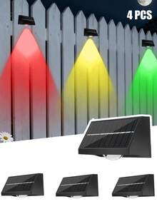 2/4/8pcs Outdoor Wall Lights, Solar Lights, Underwater Lights, Underwater Lights With RGB Color Changing Mode. They Can Be Used For Holiday Decoration, Creating A More Charming And Romantic Atmosphere. - Color Light - View 10