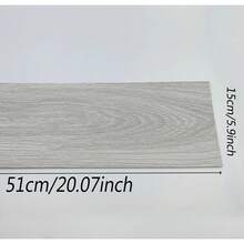 10pcs/Set 51x15cm PVC Floor Tiles, Textured Vinyl Floor Stickers, Easy To Install And Remove