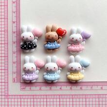 5/10pcs Cartoon Rabbit Resin Refrigerator Magnets, Cute Decorative Magnets Suitable For Kitchen, Office Whiteboard, Storage Cabinet And Dishwasher - Ideal For Home Decor And Mother's Day Gifts, Fridge Magnets - Multicolor - View 5