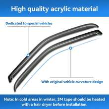 Window Rain Guards For 2018-2024 T-Oyota Camry, Window Visor Guard Vent Wind Shade Deflector Rain Shield Protector Sun Visor For 18-24 Camry 2019 2020 2021 2022 2023, UV Protection Rain Guard, Original Wind Deflector, No-Drill Easy Install, Dark Smoke - Black - View 4