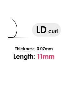 Seedew 1 Sheet 16 Rows L LJ LB LC LD LU(M)N Curled Eyelash Extensions, L-Shaped Special Curl Faux Mink Classic Soft Natural 0.07mm Mixed Length Matte Black Individual Lash Clusters, Lash Clusters, Individual Lashes, False Eyelashes, Eyelash Extensions - Black - View 22