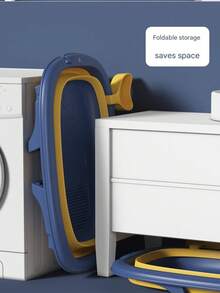 狗狗洗澡盆，中型犬猫通用洗澡盆，猫狗专用洗脸盆，宠物专用洗澡盆，宠物浴缸——便携式可折叠宠物盆，带热感应排水功能，防滑省空间，卡通螃蟹造型，送给宠物猫狗的贴心礼物 - 彩色 - 查看 3