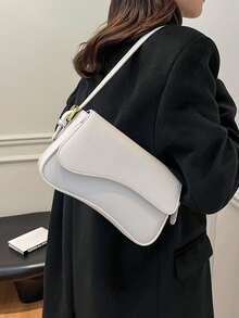 Women's Fashionable Casual Shoulder Bag - White - View 5