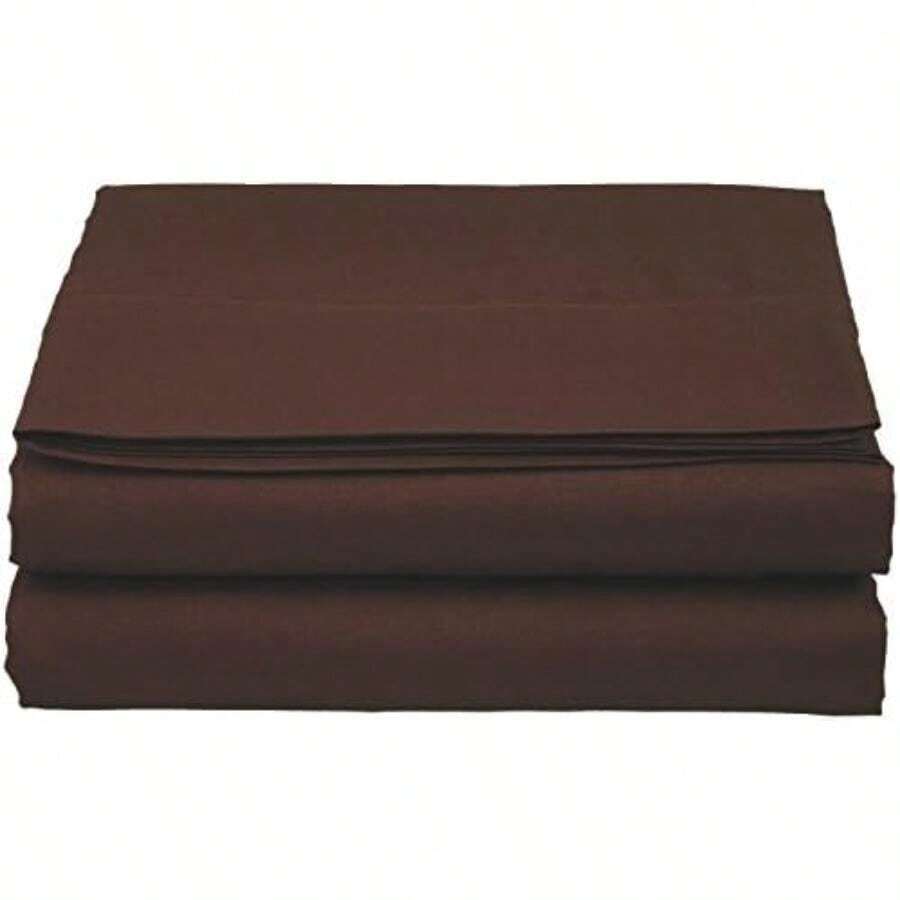 Elegant Comfort - Sábana bajera de lujo, calidad, elegante, cómoda, sin arrugas, 1500 hilos, calidad egipcia, , , 1(King Marrón Chocolate) - Multicolor - Ver 1