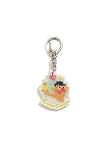 1pc Cute Sesame Street Character Keychain Pendant Zipper Pull Bag Charm Suitable For Back To School Valentine's Day Christmas Gifts Purse Charm Keyring - Multicolor - View 8