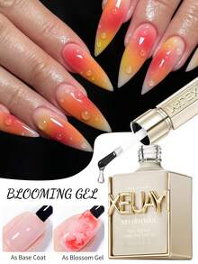 XEIJAYI 1pc 15ml 長效透明橡膠凝膠指甲油，LED UV 強力指甲，高光澤封層凝膠指甲油 - 無色 - 查看 4