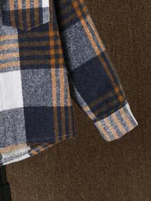 4-8岁男童格子连帽衫+牛仔裤两件套，休闲时尚幼儿套装，春秋季 - 彩色 - 查看 6