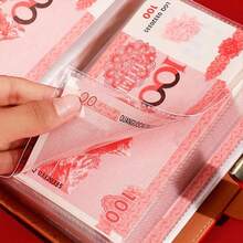 1个密码锁钱夹，带密码拨盘和安全金属扣，可容纳多达100张纸，小巧便携，适合学生和办公室使用，可上锁，旅行钱包，设计时尚，结构坚固，可上锁，商务用途，人造革材质 - 彩色 - 查看 12