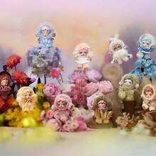 Pop Mart SKULLPANDA 轻盈编织花园系列 SP 第二代乙烯基脸毛绒钥匙扣圣诞礼物（1个单盒装） - 彩色 - 查看 2